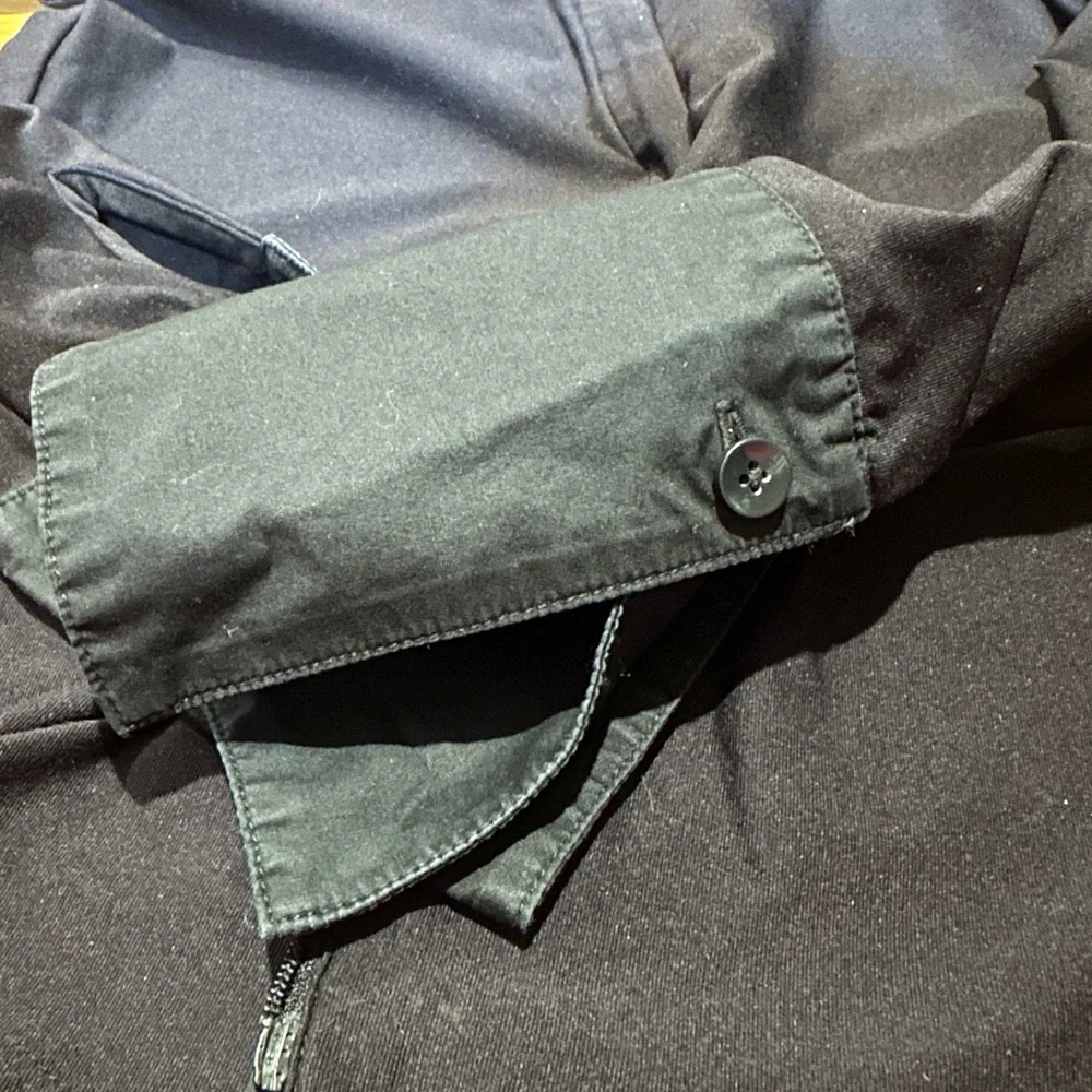Cabi Black Double Zip Stretch Yoga‎ Jacket Nylon Small